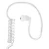 N2W 1 Wire Acoustic Tube earpiece, Braided Fiber Cloth, inline PTT/Mic. with added Shielding, Surgical Tubing with UV Protection 1 Wire Acoustic Tube Earpiece with Braided Fiber Cloth