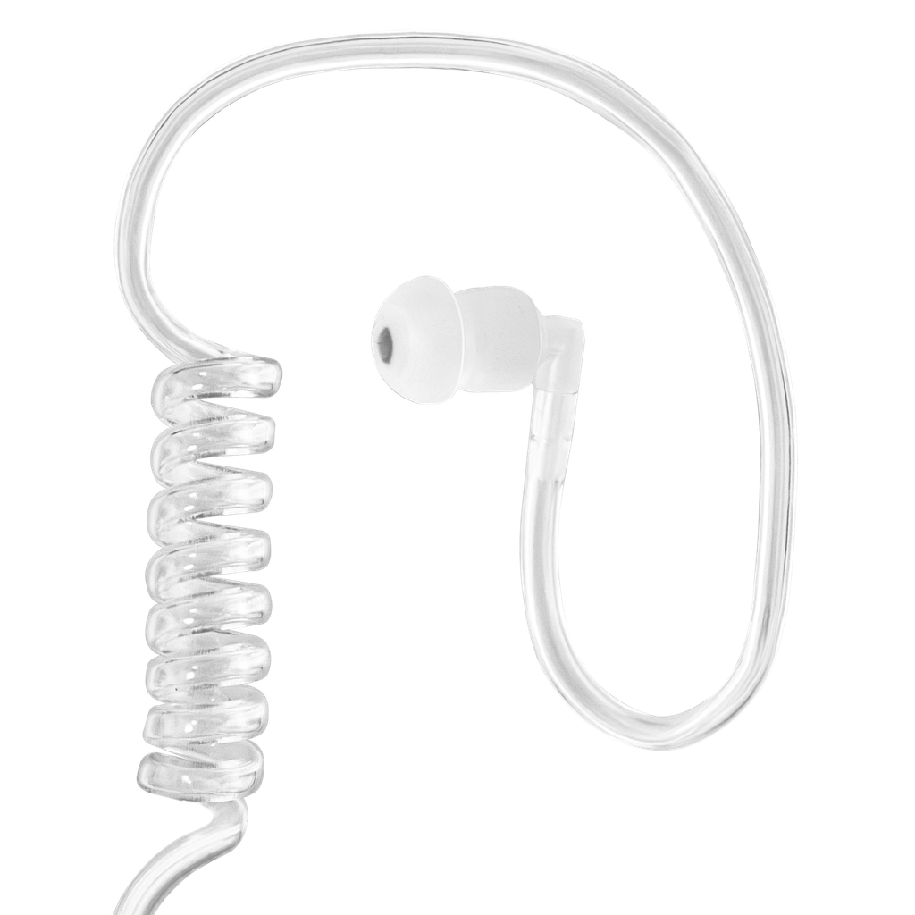 N2W 1 Wire Acoustic Tube earpiece, Braided Fiber Cloth, inline PTT/Mic. with added Shielding, Surgical Tubing with UV Protection N2W 1 Wire Acoustic Tube earpiece, Braided Fiber Cloth, inline PTT/Mic. with added Shielding, Surgical Tubing with UV Protection - Image 5