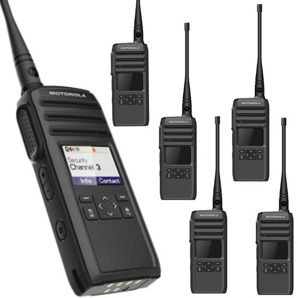 Motorola DTR700 Digital License Free Two Way Radio Six Pack Motorola two way radio