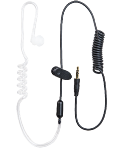 Hytera earbud with Transparent Acoustic Tube accessory for two way radio