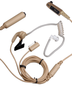Hytera 3-Wire Earpiece with Acoustic Tube, Microphone and PTT (Beige) accessory for two way radio