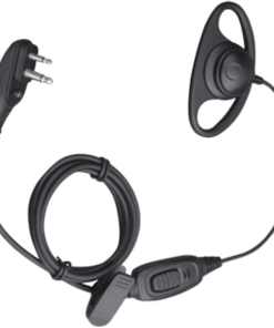 Hytera D-Style Earpiece with In-line PTT and Microphone (Black) accessory for two way radio