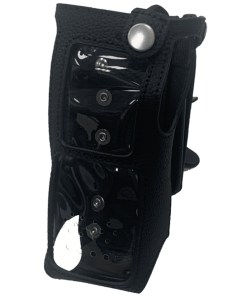 Hytera black Leather Carry Case accessory for two way radio