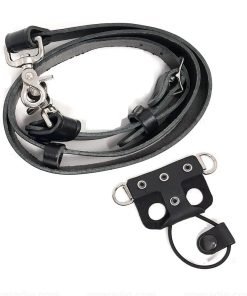 KLH-137ST Kenwood Firemen's Heavy-Duty Leather Shoulder Strap for NX 5000 Heavy-Duty Leather Case