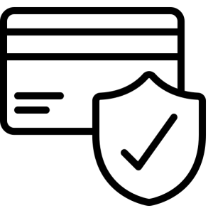 Credit Card With Shield Icon