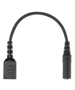 Adaptor Braided Dongle for Acoustic Tube to 3.5mm Adaptor Cable