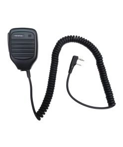 Kenwood KMC-21 / KMC-21A Compact Shoulder Microphone with Listen Only Port black in color