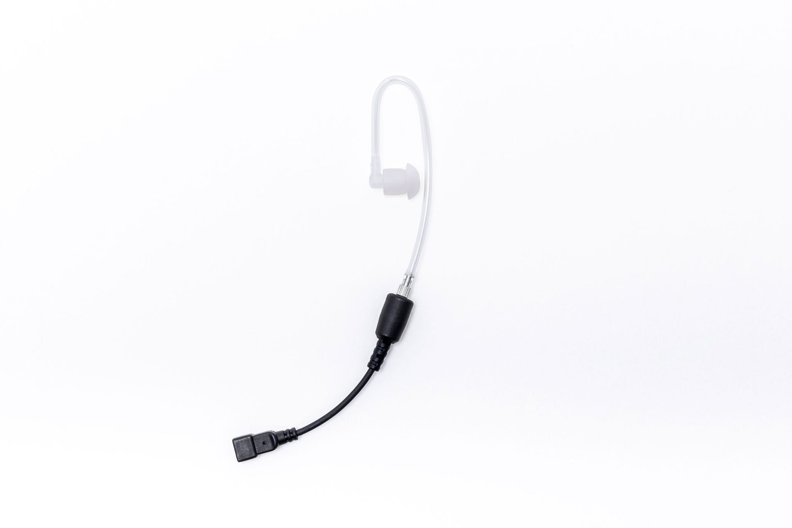 Impact High Output Tubular-Style Transducer with Clear Acoustic Tube and Earbud Impact High Output Tubular-Style Transducer with Clear Acoustic Tube and Earbud